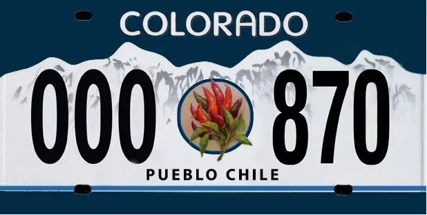 Pueblo Chile License Plate