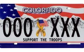 Support the Troops License Plate