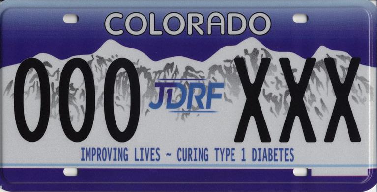 JDRF Fighting Type 1 Diabetes License Plate