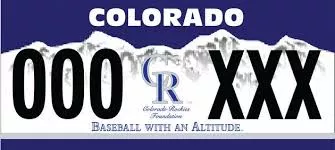 Colorado Rockies License Plates